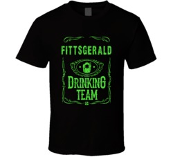 Fittsgerald Irish Drinking Team Whiskey Beer Custom Last Name St Patri