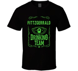 Fittzgerrald Irish Drinking Team Whiskey Beer Custom Last Name St Patr