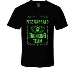 Fitz Garrald Irish Drinking Team Whiskey Beer Custom Last Name St Patr