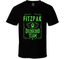 Fitzpak Irish Drinking Team Whiskey Beer Custom Last Name St Patricks 