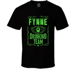 Fynne Irish Drinking Team Whiskey Beer Custom Last Name St Patricks Da