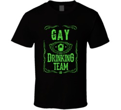 Gay Irish Drinking Team Whiskey Beer Custom Last Name St Patricks Day 