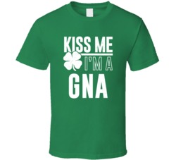 Gna Kiss Me Im Irish Parody Custom Last Name St Patricks Day T Shirt