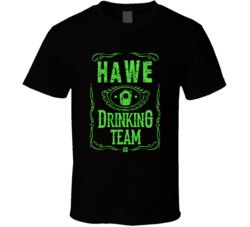 Hawe Irish Drinking Team Whiskey Beer Custom Last Name St Patricks Day