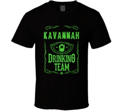 Kavannah Irish Drinking Team Whiskey Beer Custom Last Name St Patricks