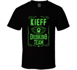 Kieff Irish Drinking Team Whiskey Beer Custom Last Name St Patricks Da