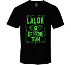 Lalor Irish Drinking Team Whiskey Beer Custom Last Name St Patricks Da