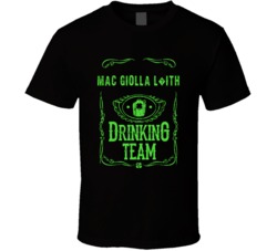Mac Giolla L?ith Irish Drinking Team Whiskey Beer Custom Last Name St 