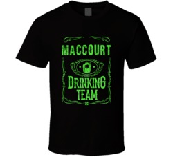 MacCourt Irish Drinking Team Whiskey Beer Custom Last Name St Patricks