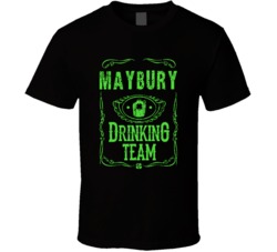 Maybury Irish Drinking Team Whiskey Beer Custom Last Name St Patricks 
