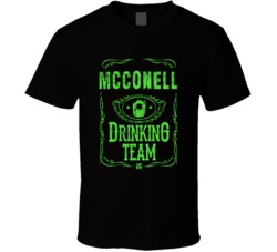 Mcconell Irish Drinking Team Whiskey Beer Custom Last Name St Patricks