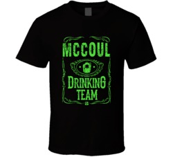 McCoul Irish Drinking Team Whiskey Beer Custom Last Name St Patricks D