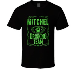 Mitchel Irish Drinking Team Whiskey Beer Custom Last Name St Patricks 