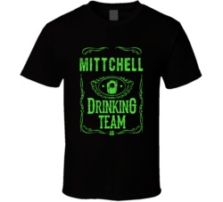 Mittchell Irish Drinking Team Whiskey Beer Custom Last Name St Patrick