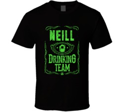 Neill Irish Drinking Team Whiskey Beer Custom Last Name St Patricks Da