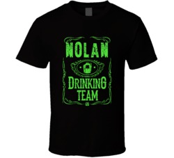 Nolan Irish Drinking Team Whiskey Beer Custom Last Name St Patricks Da