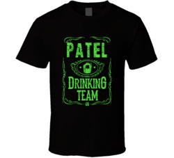 Patel Irish Drinking Team Whiskey Beer Custom Last Name St Patricks Da