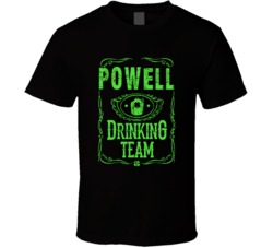 Powell Irish Drinking Team Whiskey Beer Custom Last Name St Patricks D