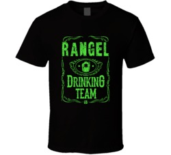 Rangel Irish Drinking Team Whiskey Beer Custom Last Name St Patricks D