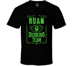 Ruan Irish Drinking Team Whiskey Beer Custom Last Name St Patricks Day