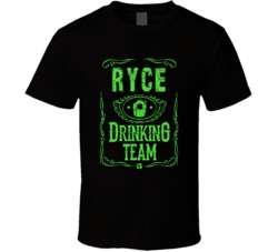 Ryce Irish Drinking Team Whiskey Beer Custom Last Name St Patricks Day