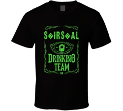 S?irs?al Irish Drinking Team Whiskey Beer Custom Last Name St Patricks