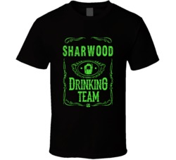 Sharwood Irish Drinking Team Whiskey Beer Custom Last Name St Patricks