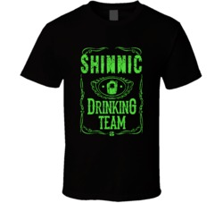 Shinnic Irish Drinking Team Whiskey Beer Custom Last Name St Patricks 