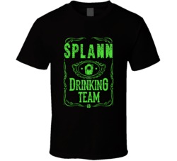 Splann Irish Drinking Team Whiskey Beer Custom Last Name St Patricks D