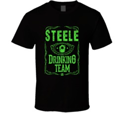 Steele Irish Drinking Team Whiskey Beer Custom Last Name St Patricks D