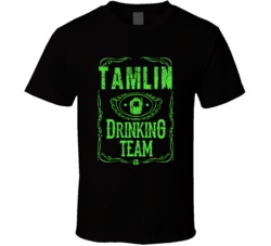 Tamlin Irish Drinking Team Whiskey Beer Custom Last Name St Patricks D