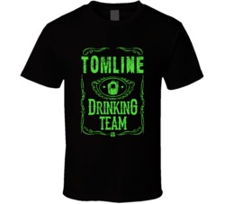 Tomline Irish Drinking Team Whiskey Beer Custom Last Name St Patricks 