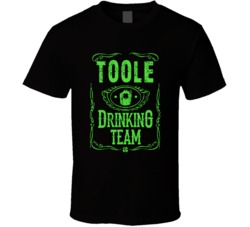 Toole Irish Drinking Team Whiskey Beer Custom Last Name St Patricks Da