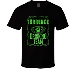 Torrence Irish Drinking Team Whiskey Beer Custom Last Name St Patricks