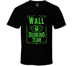 Wall Irish Drinking Team Whiskey Beer Custom Last Name St Patricks Day