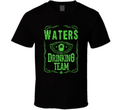 Waters Irish Drinking Team Whiskey Beer Custom Last Name St Patricks D