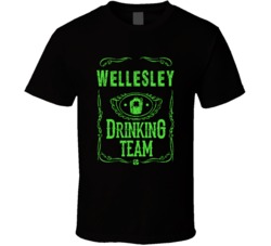 Wellesley Irish Drinking Team Whiskey Beer Custom Last Name St Patrick