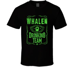 Whalen Irish Drinking Team Whiskey Beer Custom Last Name St Patricks D