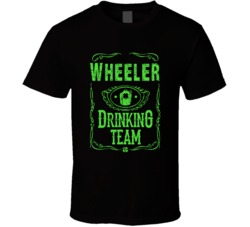 Wheeler Irish Drinking Team Whiskey Beer Custom Last Name St Patricks 