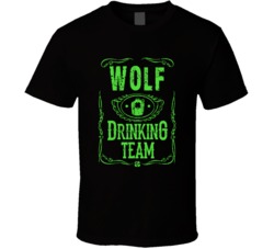 Wolf Irish Drinking Team Whiskey Beer Custom Last Name St Patricks Day