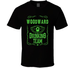 Woodward Irish Drinking Team Whiskey Beer Custom Last Name St Patricks