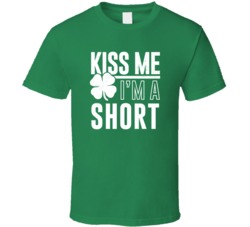 Short Kiss Me Im Irish Parody Custom Last Name St Patricks Day T Shirt