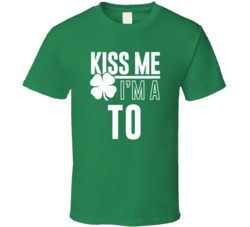 To Kiss Me Im Irish Parody Custom Last Name St Patricks Day T Shirt