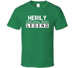 Herily Original Irish Legend Family Custom Last Name St Patricks Day T