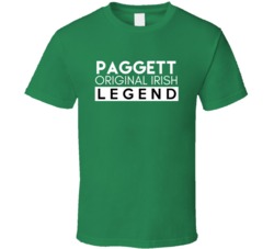 Paggett Original Irish Legend Family Custom Last Name St Patricks Day 