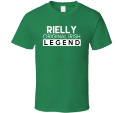 Rielly Original Irish Legend Family Custom Last Name St Patricks Day T