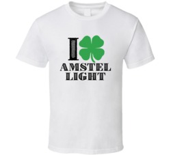 Heart Love Shamrock Amstel Light Beer Irish St Patricks Day Drunk Part