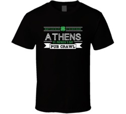 Athens St Patricks Day Pub Crawl Beer Drinking Party Trending Logo Loo