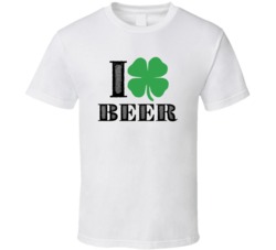 Heart Love Shamrock Beer Beer Irish St Patricks Day Drunk Party Pub T 