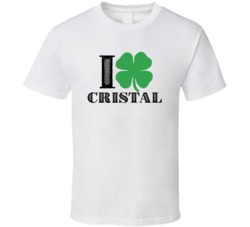 Heart Love Shamrock Cristal Beer Irish St Patricks Day Drunk Party Pub